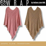 WRAP Warm Vintage Crochet Poncho Cape