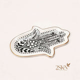 2SKN Miniature Hamsa Ceramic Storage Tray