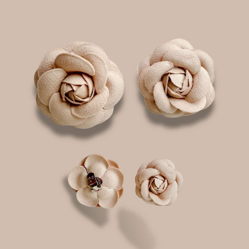 2SKN 1pair Camellia Detachable Shoe Clip Shoe Accessories