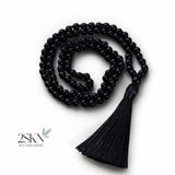 2SKN 108-Bead Mala Necklace for Meditation, Yoga, Mindfulness – Natural Crystal Healing Stones (Blessed Option)