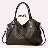 BOLSO Pattern Vintage Large Commuter Tote Bag