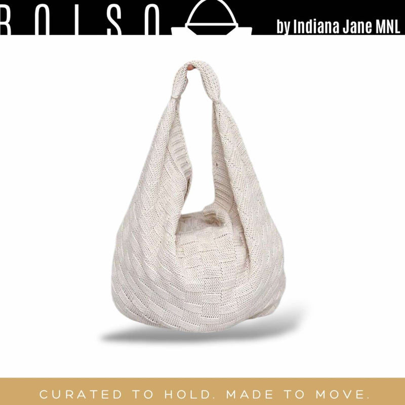 BOLSO LOOM Knitted Hobo Tote Bag