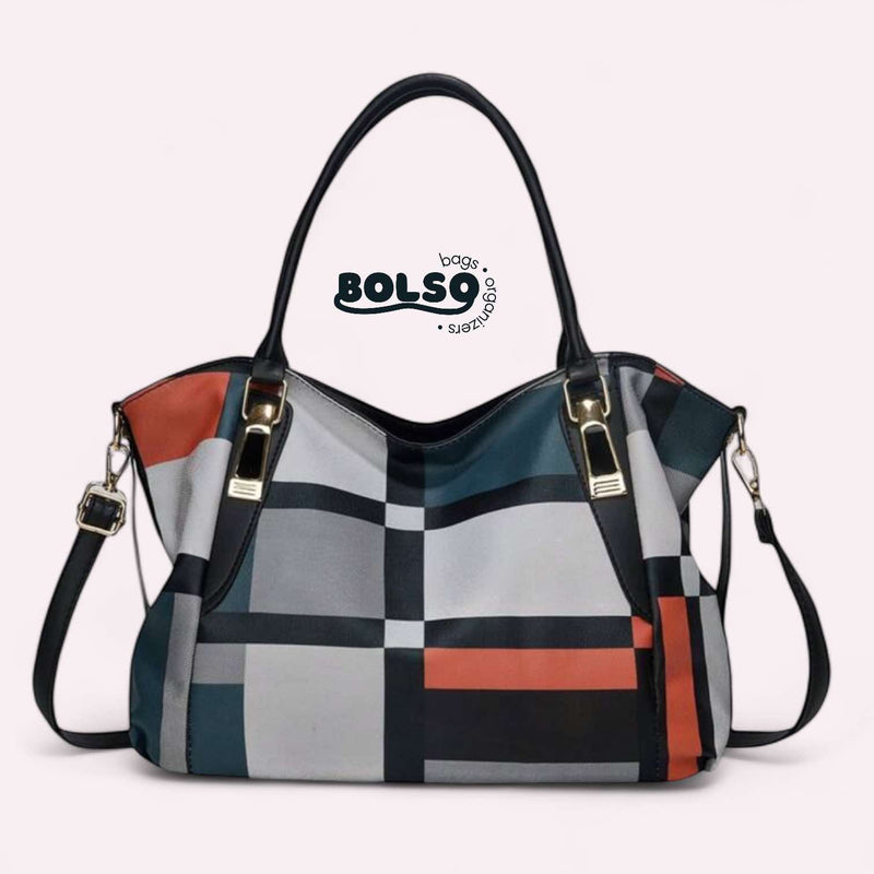 BOLSO Pattern Vintage Large Commuter Tote Bag