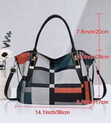 BOLSO Pattern Vintage Large Commuter Tote Bag