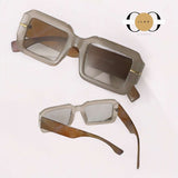 ILUV Marble Vintage Rectangle Frame Fashion Sunglasses