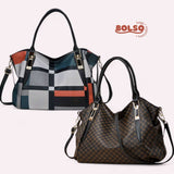 BOLSO Pattern Vintage Large Commuter Tote Bag