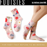 FOOTSIES Flower Sea Pattern Crew Socks Pair