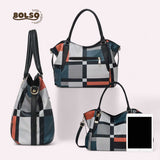 BOLSO Pattern Vintage Large Commuter Tote Bag