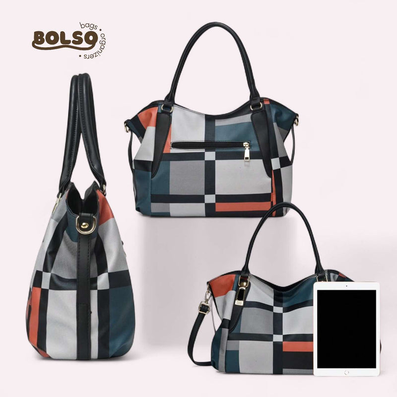 BOLSO Pattern Vintage Large Commuter Tote Bag