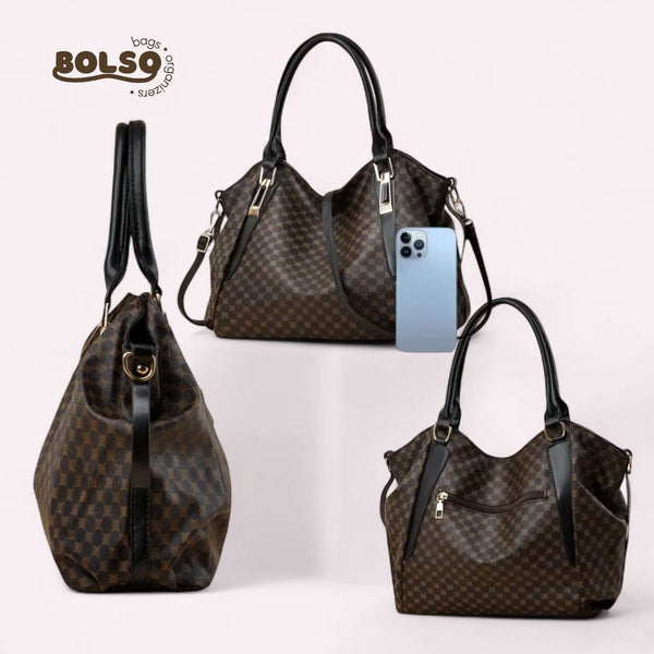 BOLSO Pattern Vintage Large Commuter Tote Bag