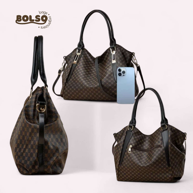 BOLSO Pattern Vintage Large Commuter Tote Bag