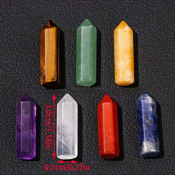 2SKN Metatron’s Cube Chakra Crystal Grid Set