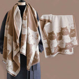 WRAP Warm Jacquard Shawl Scarf (Onhand)