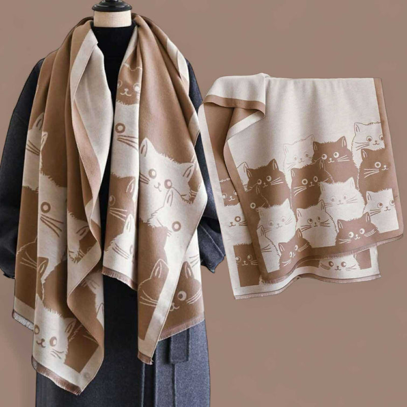 WRAP Warm Jacquard Shawl Scarf (Onhand)