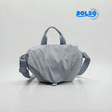BOLSO Textured Nylon Water Resistant Body Sling Belt Bag