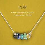 ANCHOR Healing Crystal Intention Combination Necklace – Natural Gemstone Energy Talisman