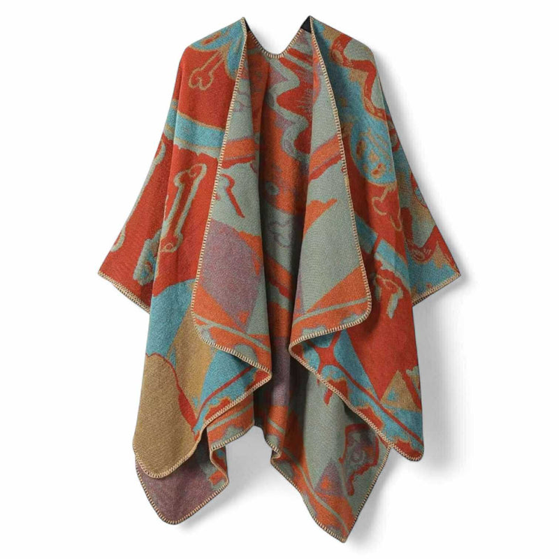 WRAP Plaid Cloak Shawl Scarf