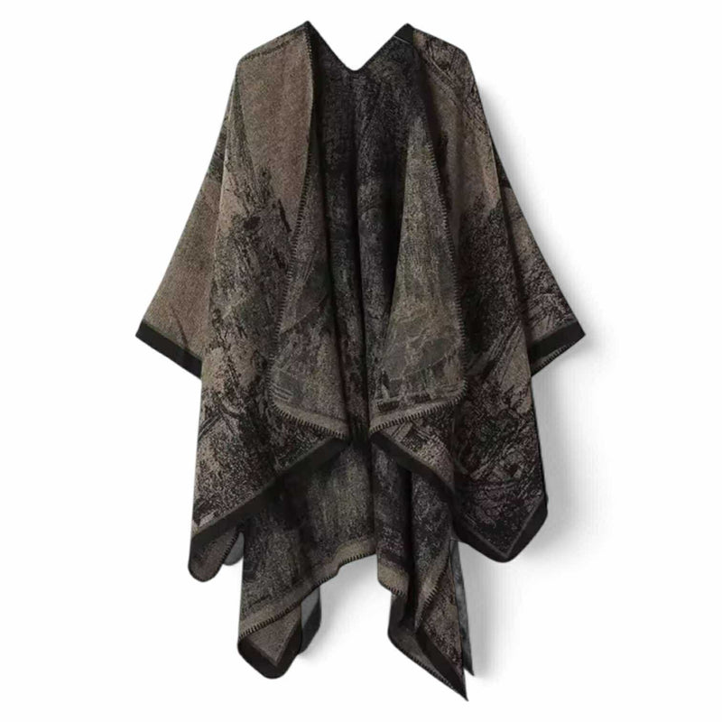 WRAP Plaid Cloak Shawl Scarf