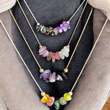 ANCHOR Healing Crystal Intention Combination Necklace – Natural Gemstone Energy Talisman