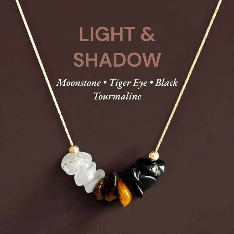 ANCHOR Healing Crystal Intention Combination Necklace – Natural Gemstone Energy Talisman
