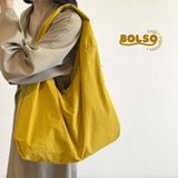 BOLSO Large Macaroon Water Resistant Canvas Commuters Tote Bag