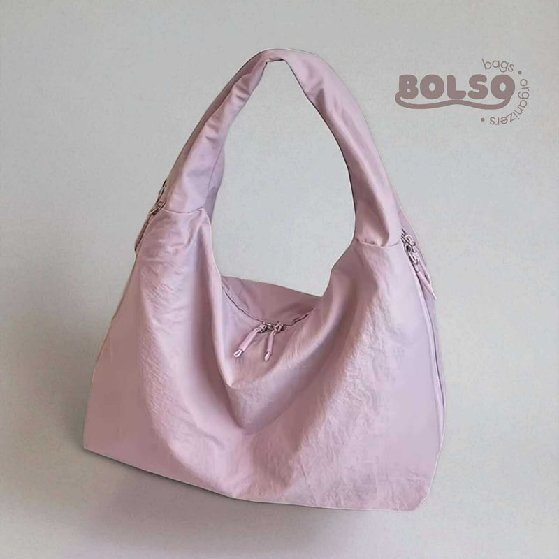 BOLSO Large Macaroon Water Resistant Canvas Commuters Tote Bag