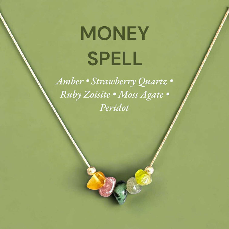 ANCHOR Healing Crystal Intention Combination Necklace – Natural Gemstone Energy Talisman
