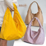 BOLSO Large Macaroon Water Resistant Canvas Commuters Tote Bag