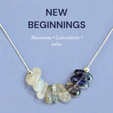 ANCHOR Healing Crystal Intention Combination Necklace – Natural Gemstone Energy Talisman