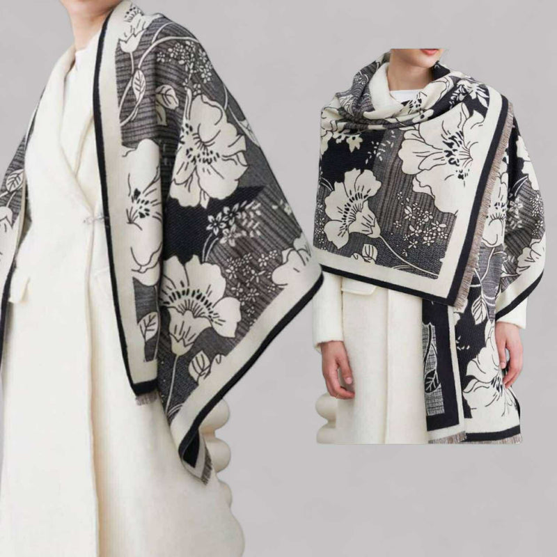 WRAP Warm Jacquard Shawl Scarf (Onhand)
