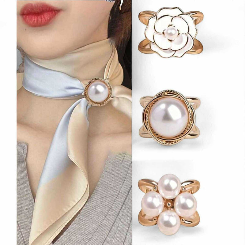 BLING 3/4pcs Elegant Scarf Ring Set