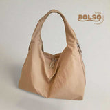 BOLSO Large Macaroon Water Resistant Canvas Commuters Tote Bag
