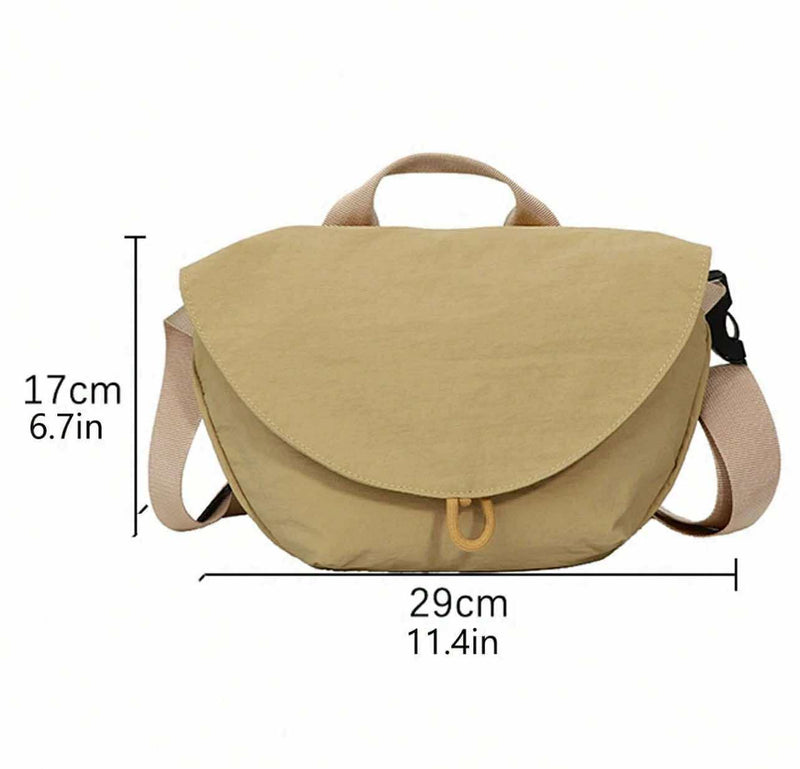 BOLSO Textured Nylon Water Resistant Body Sling Belt Bag