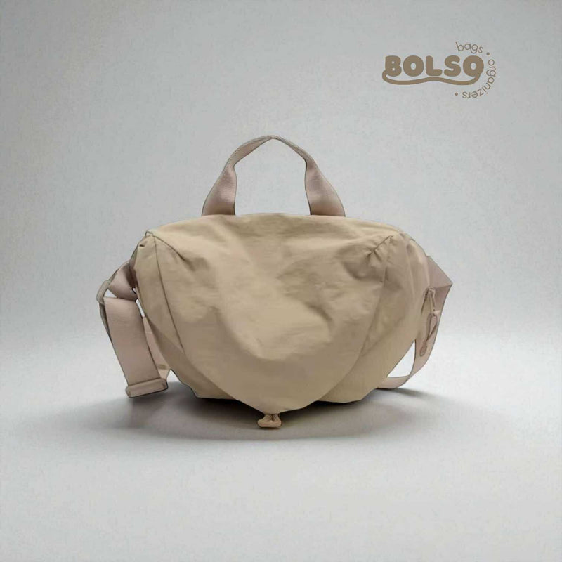 BOLSO Textured Nylon Water Resistant Body Sling Belt Bag
