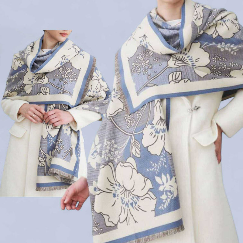 WRAP Warm Jacquard Shawl Scarf (Onhand)