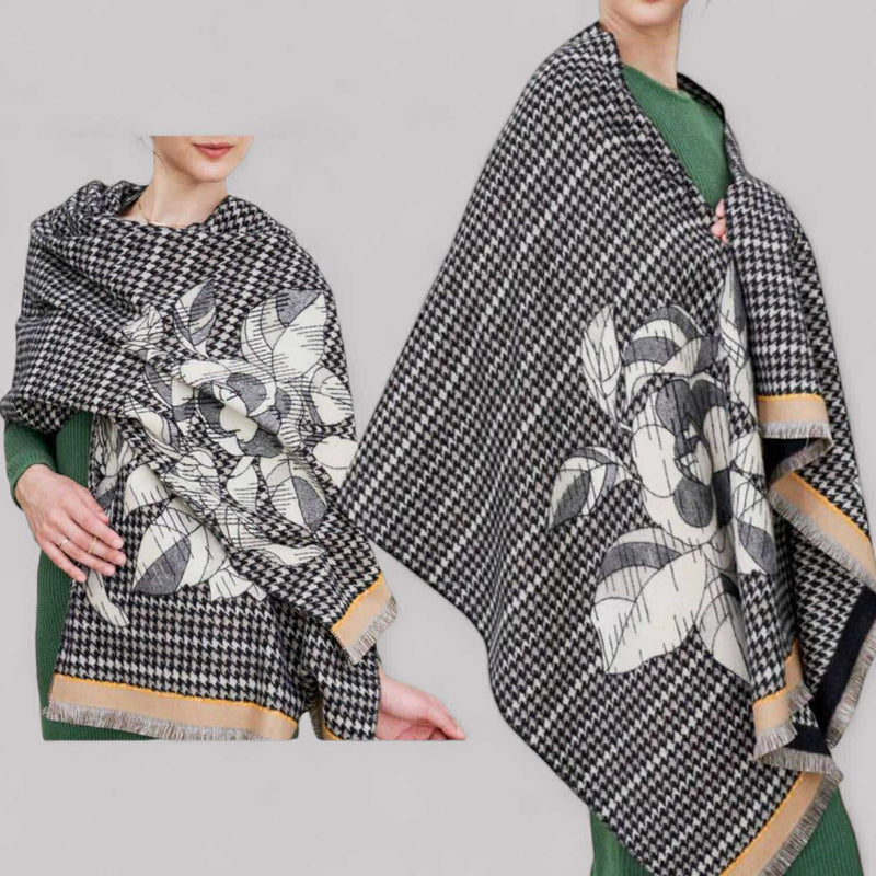 WRAP Warm Jacquard Shawl Scarf (Onhand)