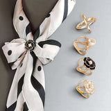BLING 3/4pcs Elegant Scarf Ring Set