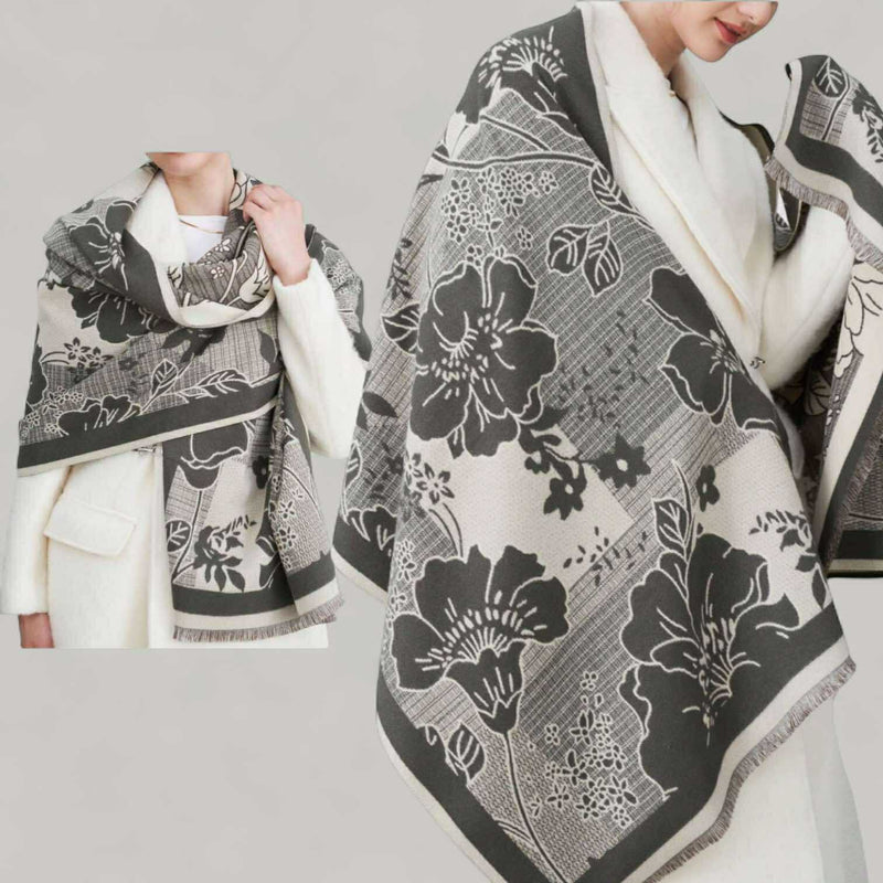 WRAP Warm Dainty Large Rectangular Shawl