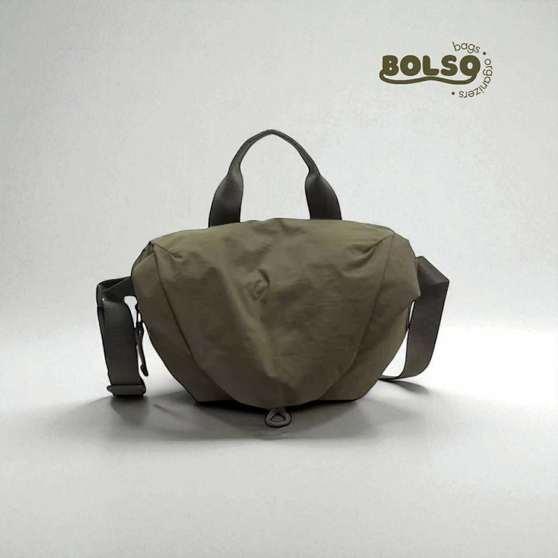 BOLSO Textured Nylon Water Resistant Body Sling Belt Bag