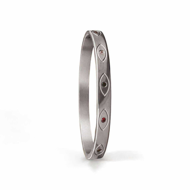 BLING Charms Vintage Bangle Evil Eye Embed Bracelet