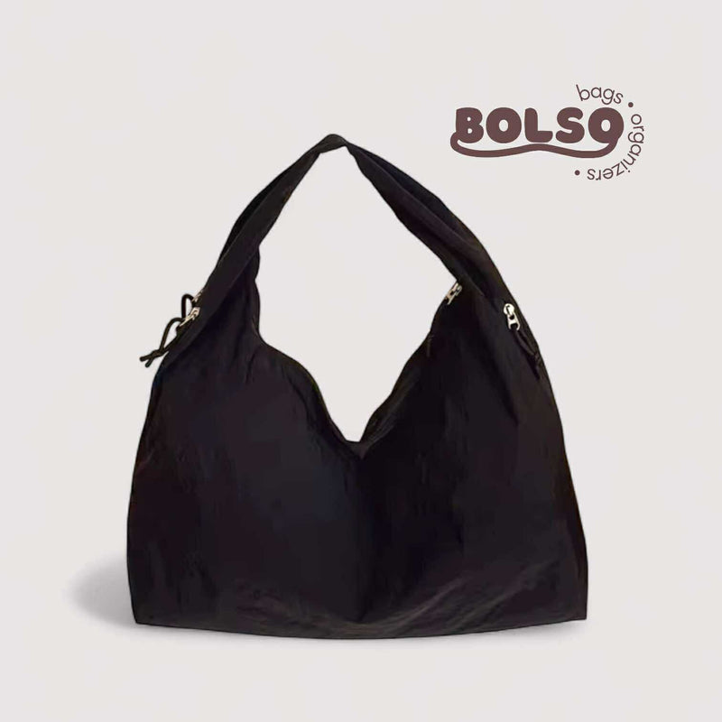 BOLSO Large Macaroon Water Resistant Canvas Commuters Tote Bag
