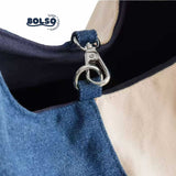 BOLSO Canvas Denim Patch Shoulder Bag