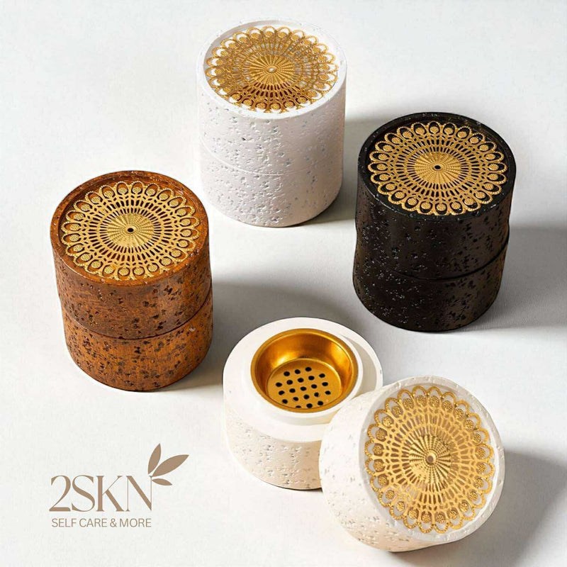 2SKN Mandala Resin Incense Burner | Sacred Ritual Holder for Resin, Powder & Cone