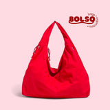 BOLSO Large Macaroon Water Resistant Canvas Commuters Tote Bag