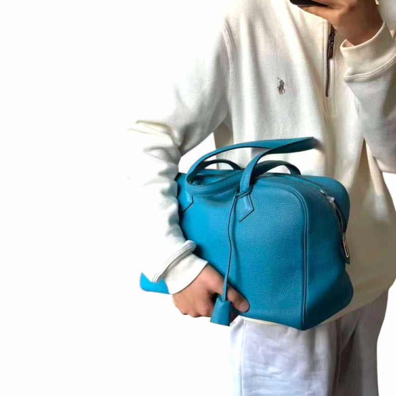 PREORDER BOLSO Aquamarine Boston Bowling Bag