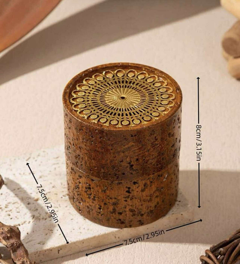 2SKN Mandala Resin Incense Burner | Sacred Ritual Holder for Resin, Powder & Cone