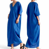 BLK Loose Resort Lounge Premium Maxi Woven Dress