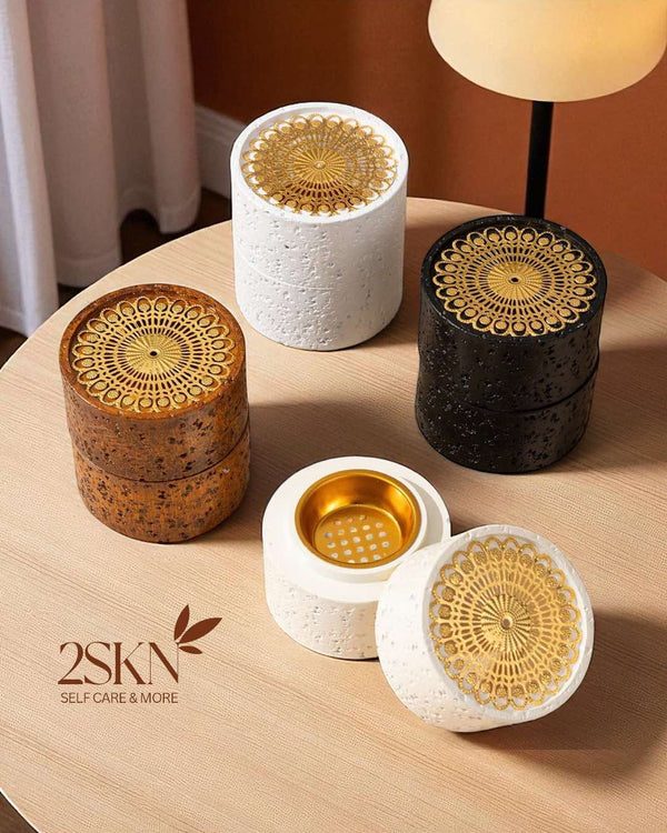 2SKN Mandala Resin Incense Burner | Sacred Ritual Holder for Resin, Powder & Cone