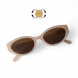 ILUV Retro Chic Nude Cat-Eye Sunglasses Eyewear for Women
