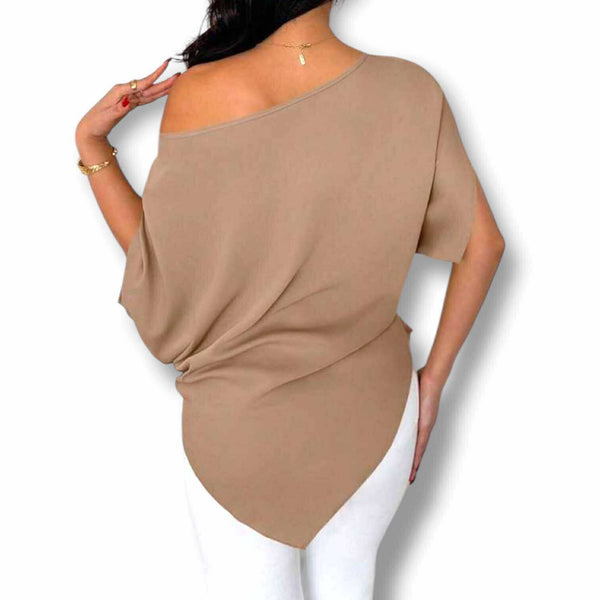 BLUSA Asymmetrical Elegant Top